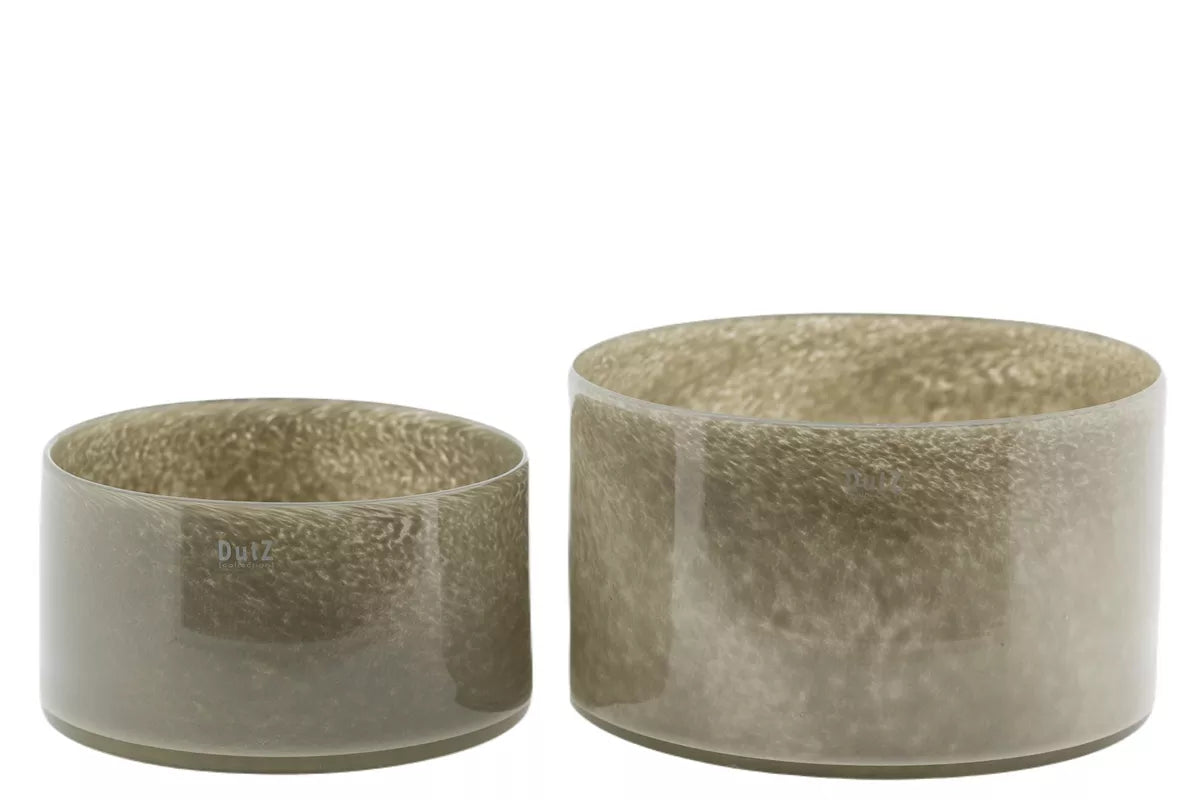 Bowl Cylinder in Smoke oder Taupe