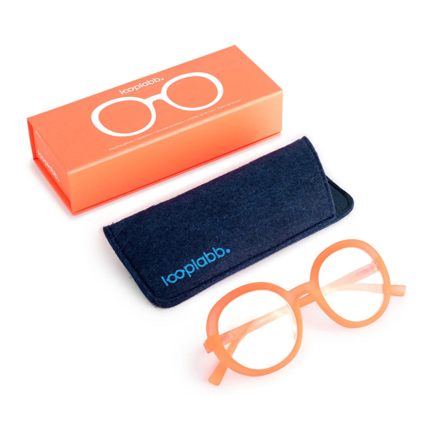 Looplabb Lesebrille Neon Peach