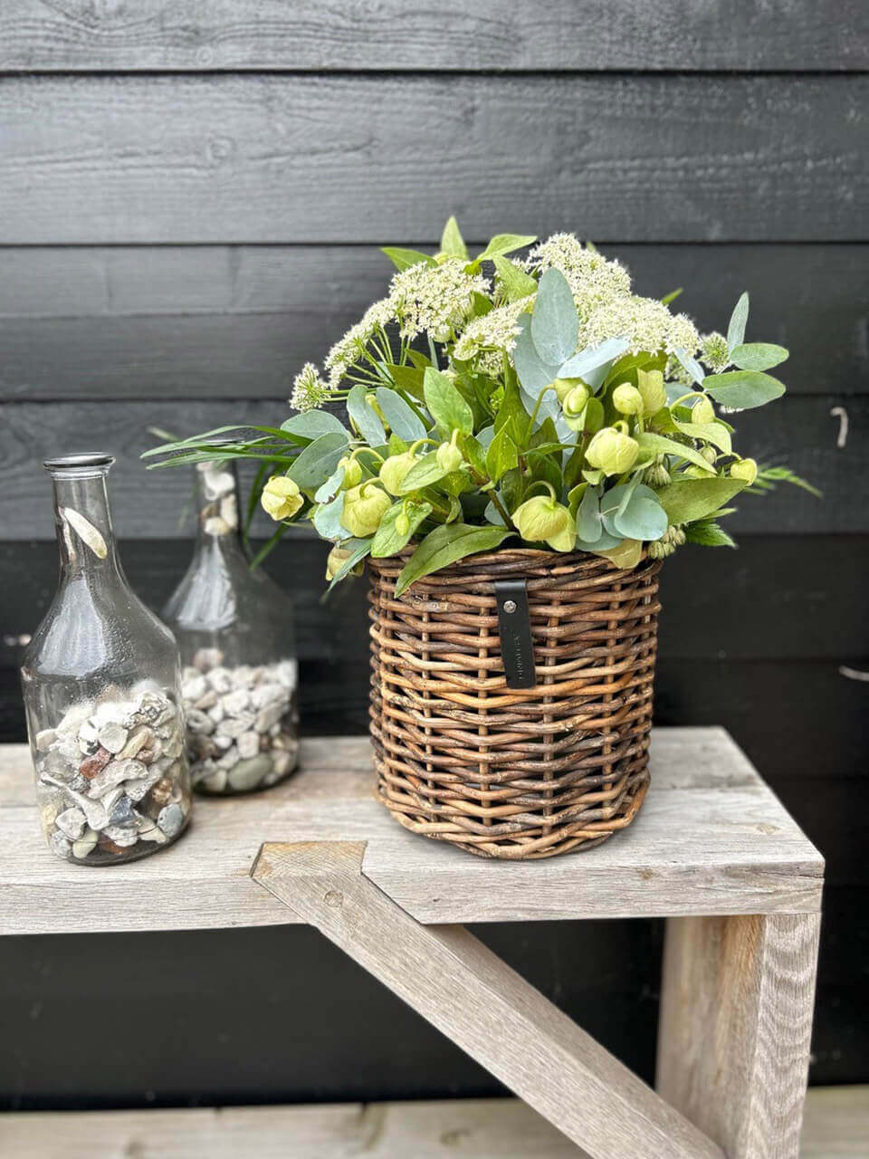 3er Set A2 Living Rattan Körbe "Sarang" Rund