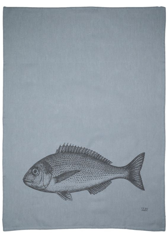 Geschirrtuch Halbleinen Fisch