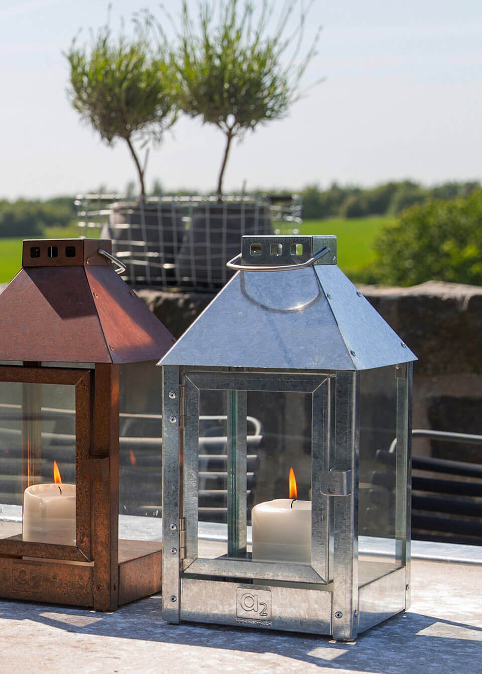 A2 Living Laterne Galvanisiert Mini