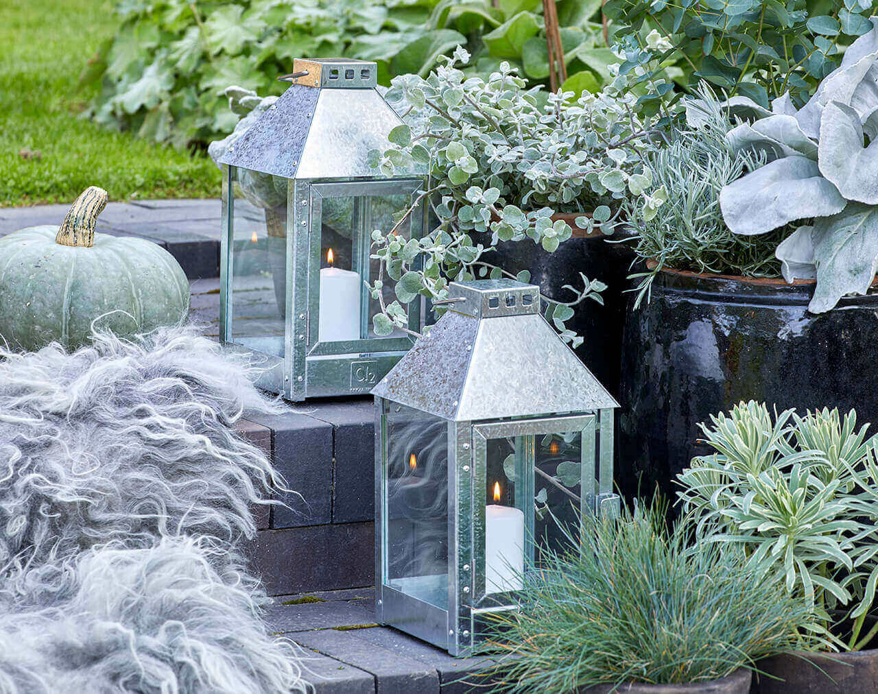A2 Living Laterne Galvanisiert Mini