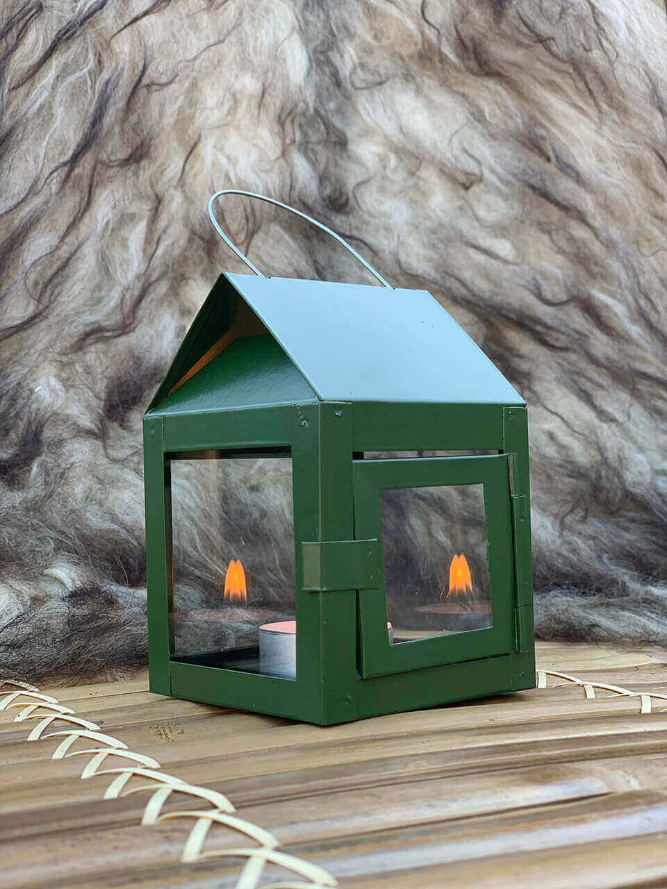 A2 Living Mini Hänge Laterne in Olive Grün