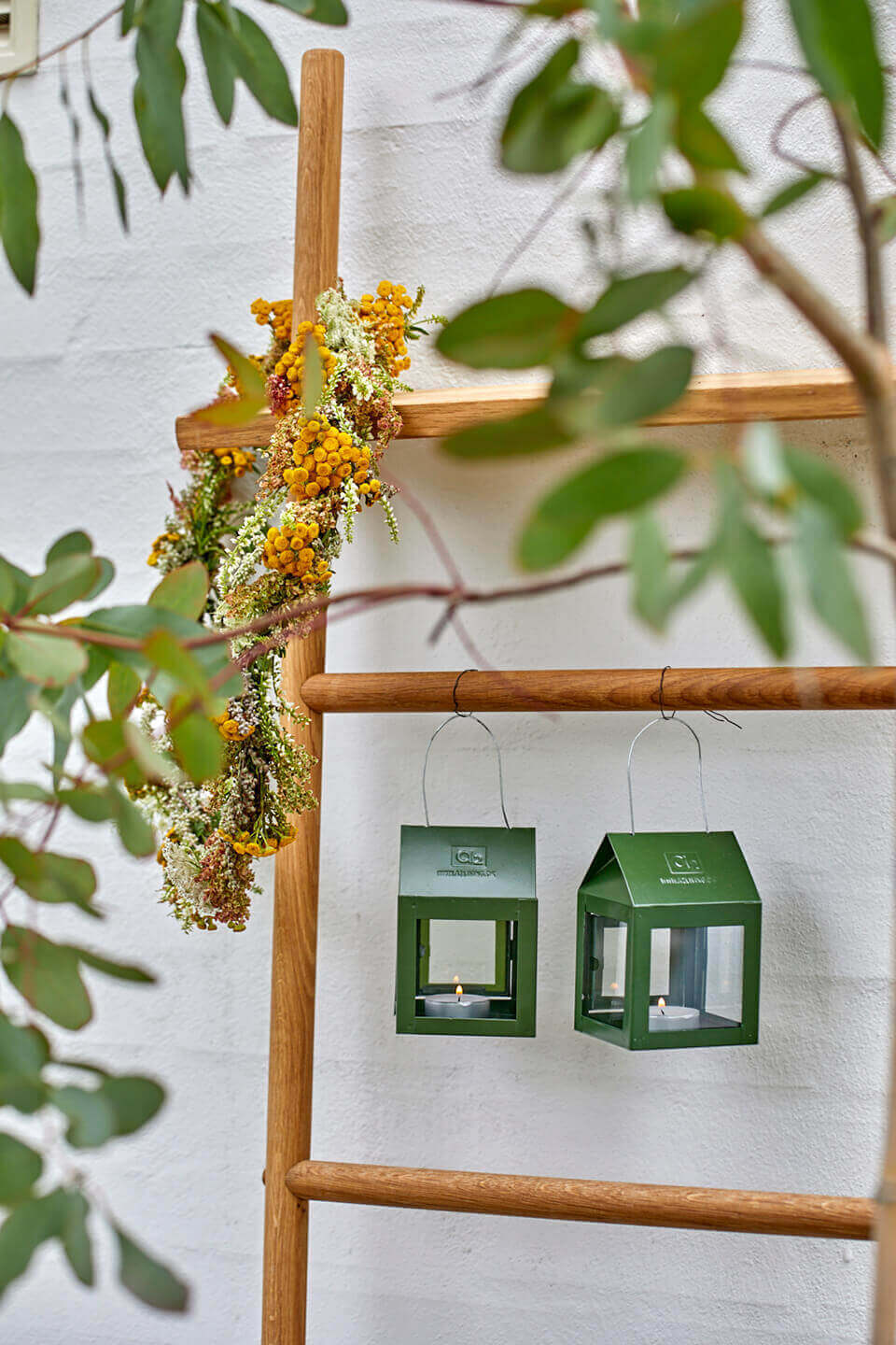 A2 Living Mini Hänge Laterne in Olive Grün