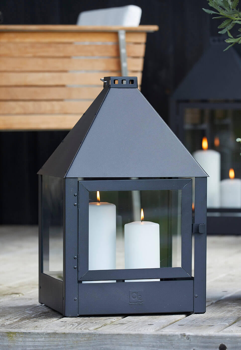 A2 Living Laterne schwarz Mega Quadro