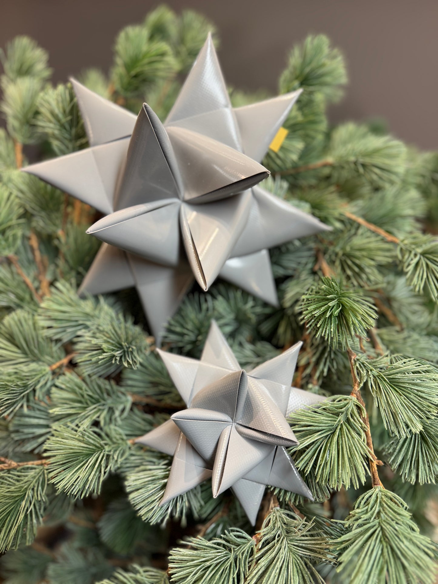 Segeltuch Stern in Grau zwei Größen Plane Outdoor