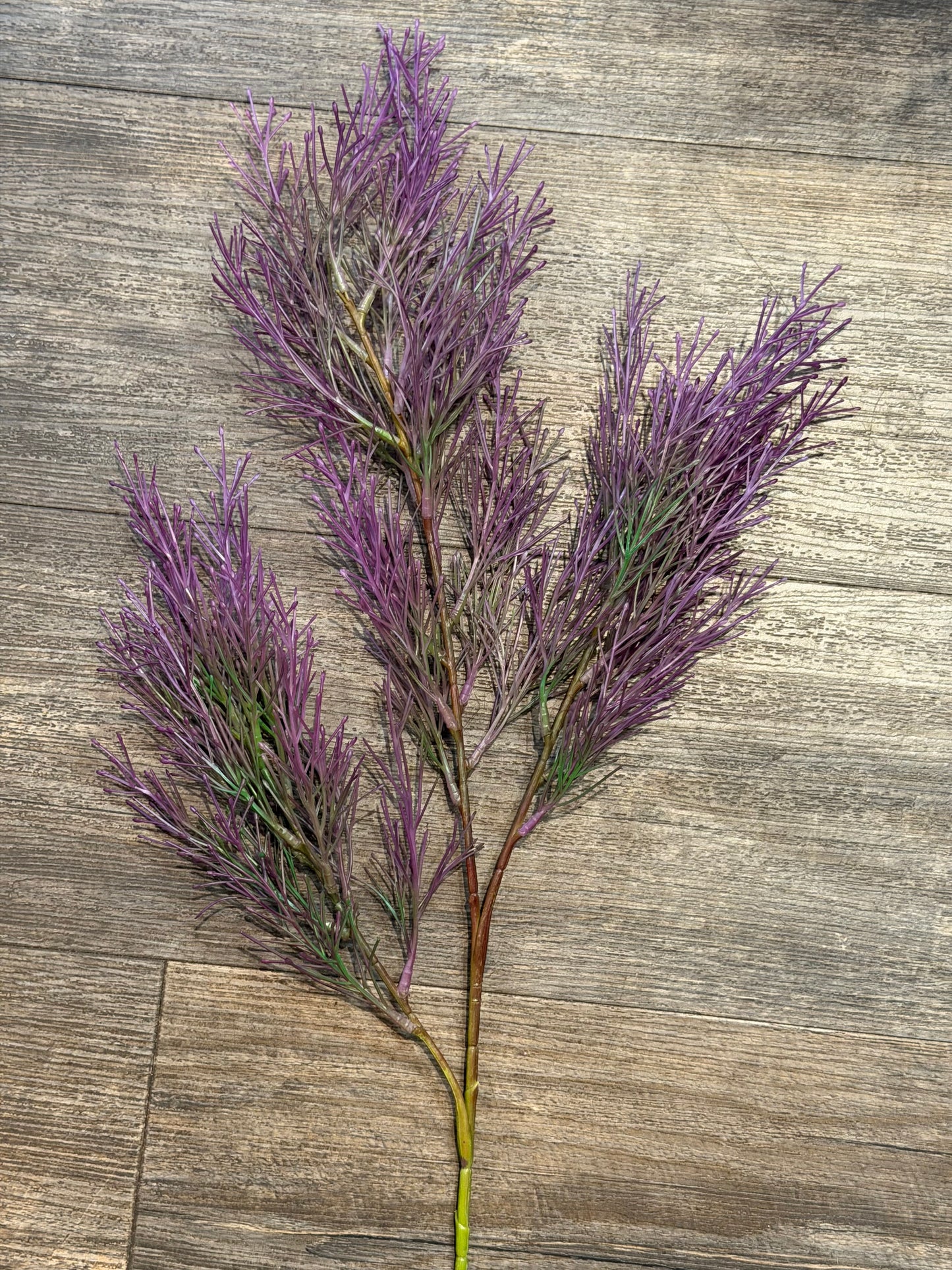 Seidenblume filigraner Ast Lila