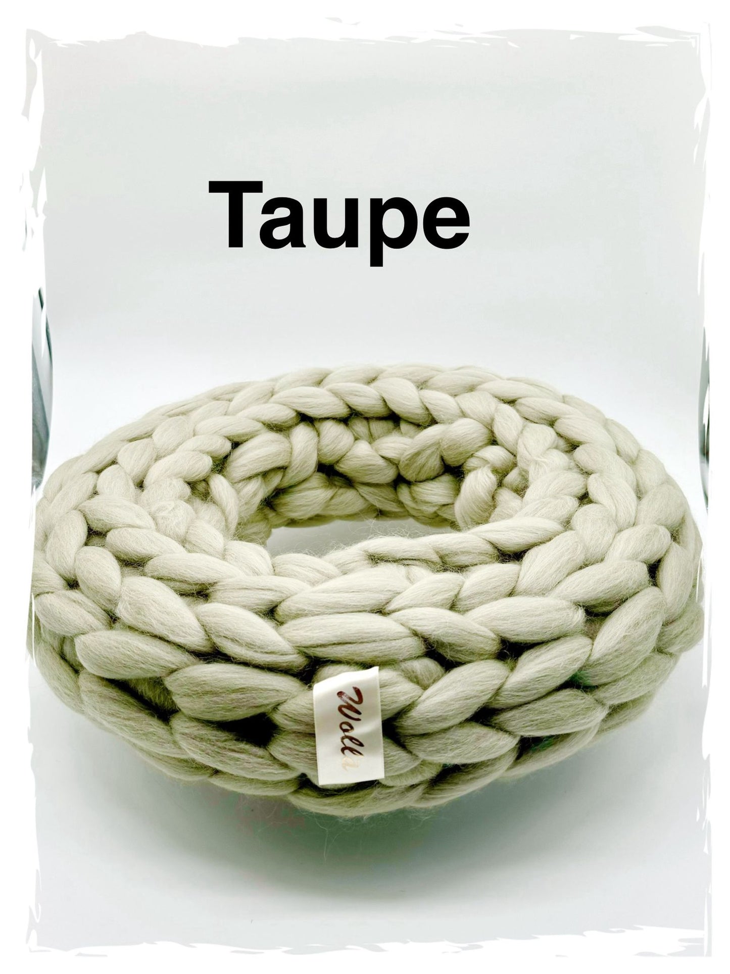 Wollkranz Taupe