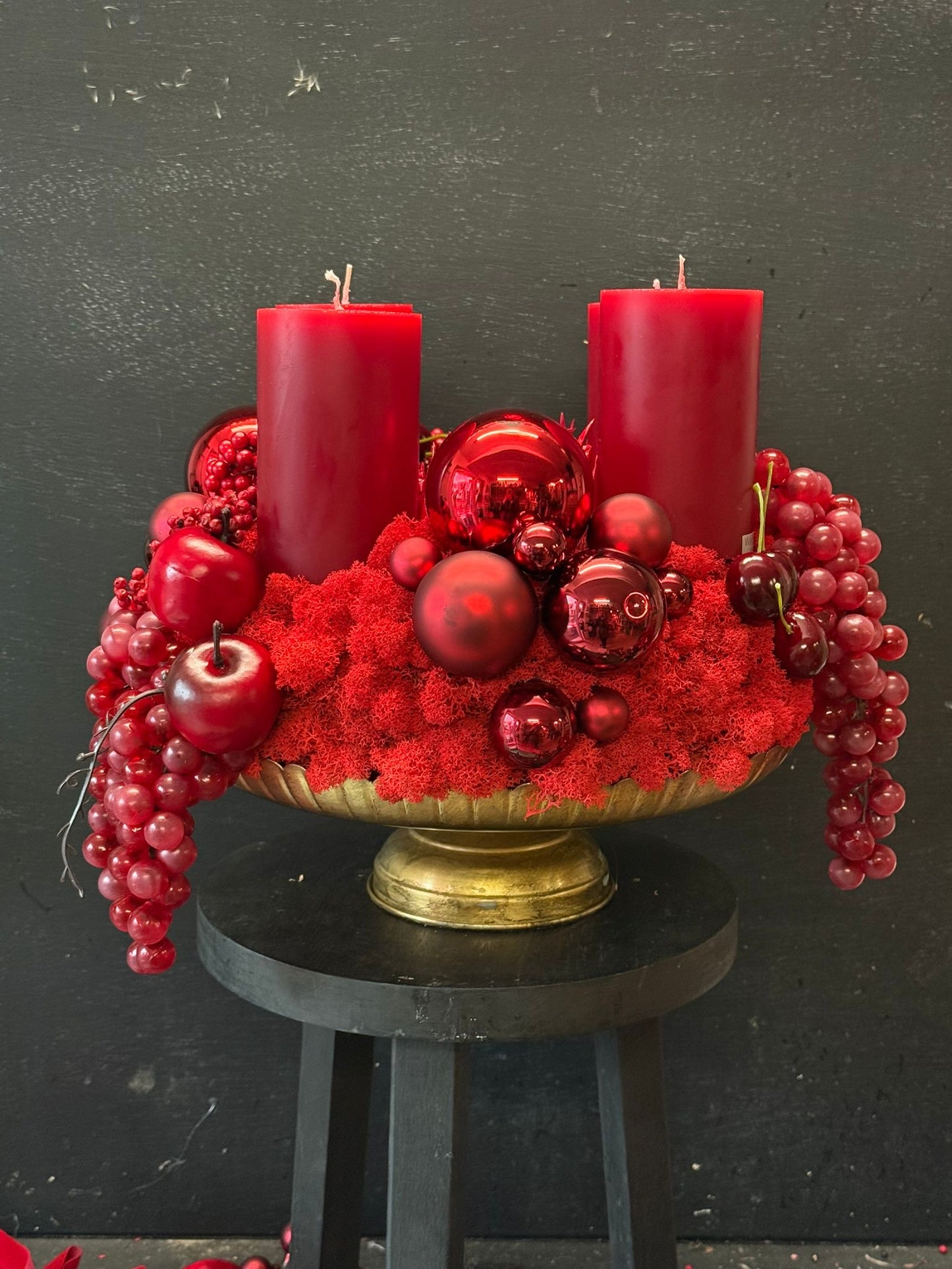 Adventskranz „all Red“