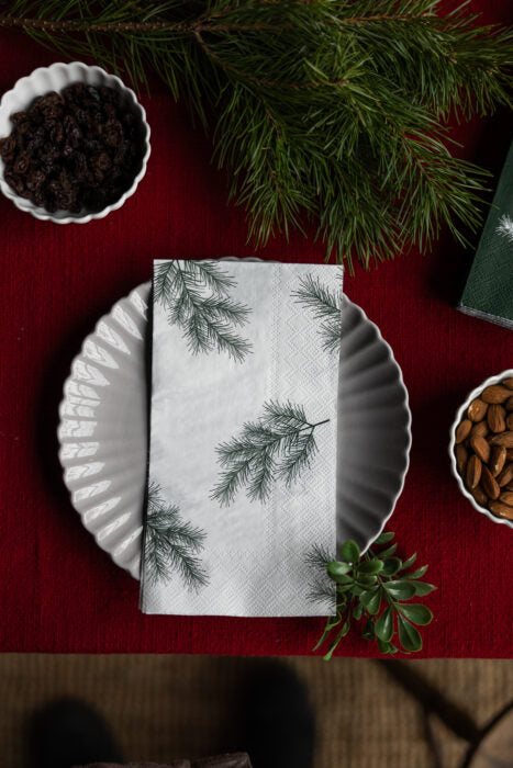 Julgran Papierserviette Weiß von Storefactory