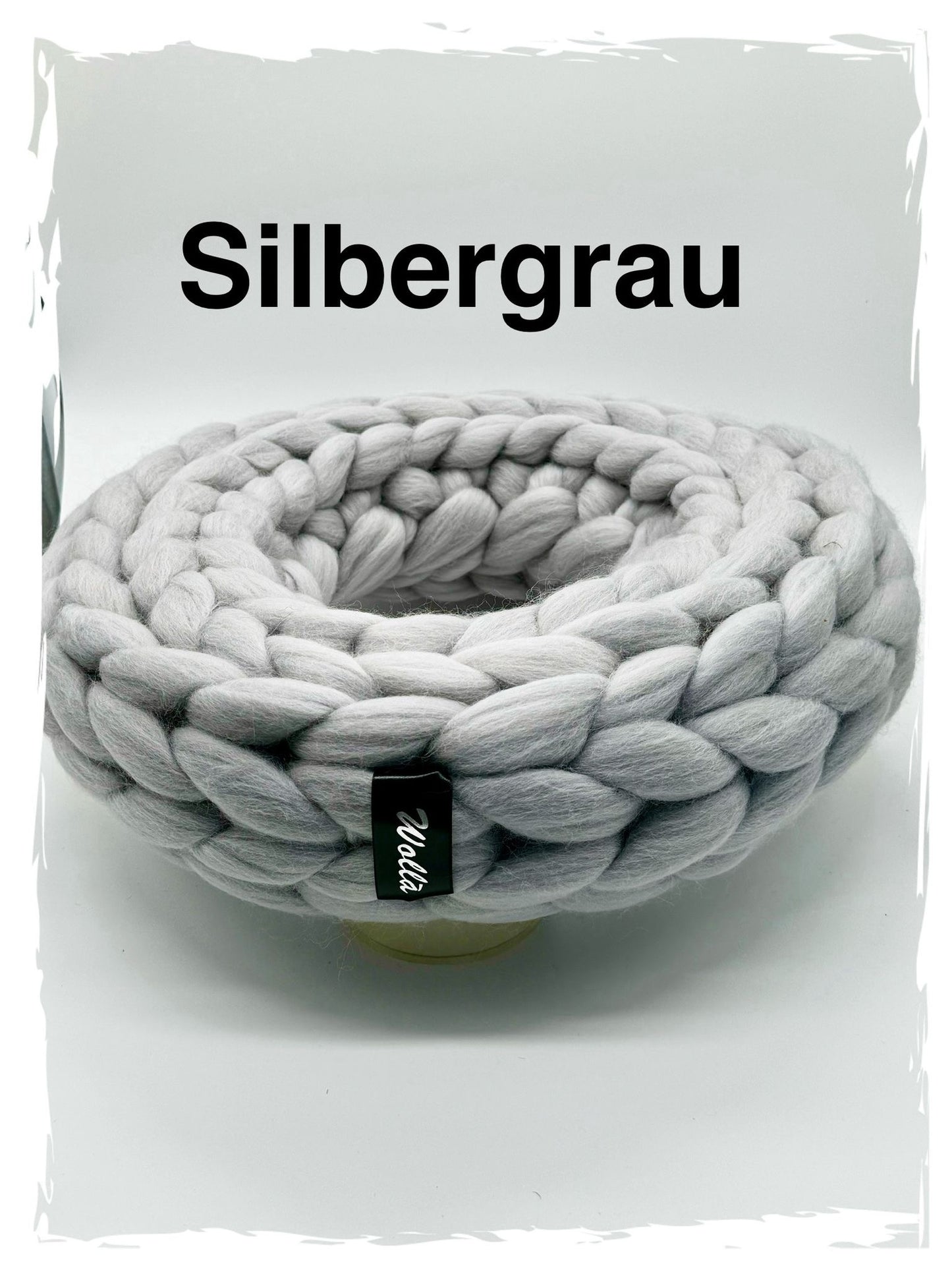 Wollkranz Silbergrau