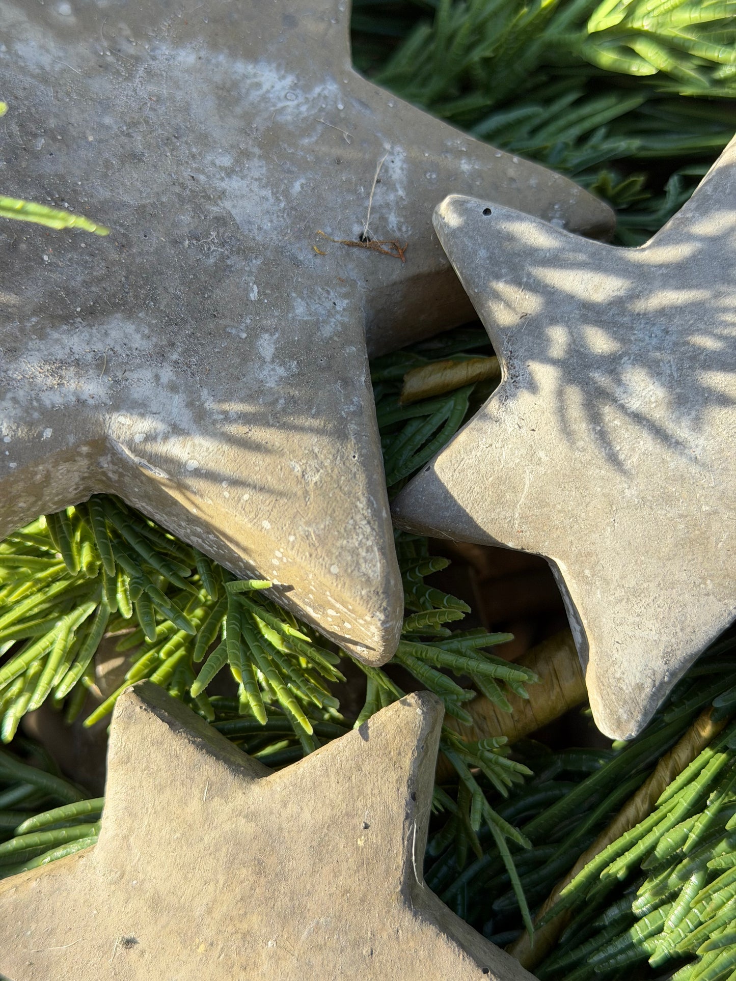 Sterne aus Beton 3er Set