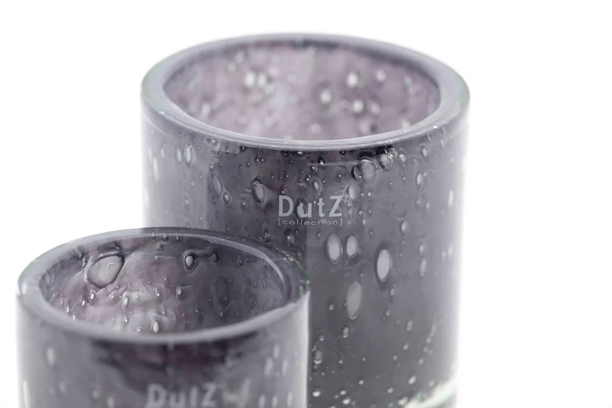 Vase/Windlicht Cylinder in Old Purple zwei Größen