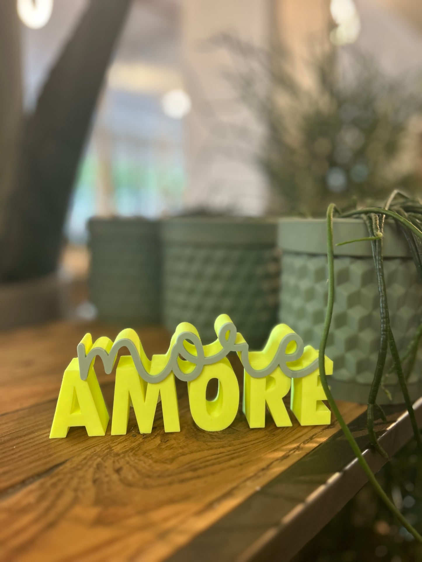 "more Amore" Aufsteller