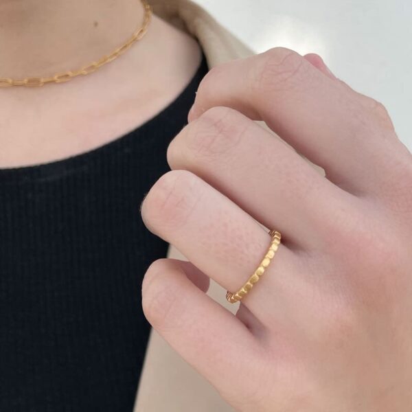 Susi Cala Flat Ring Misha Sterling Silber vergoldet