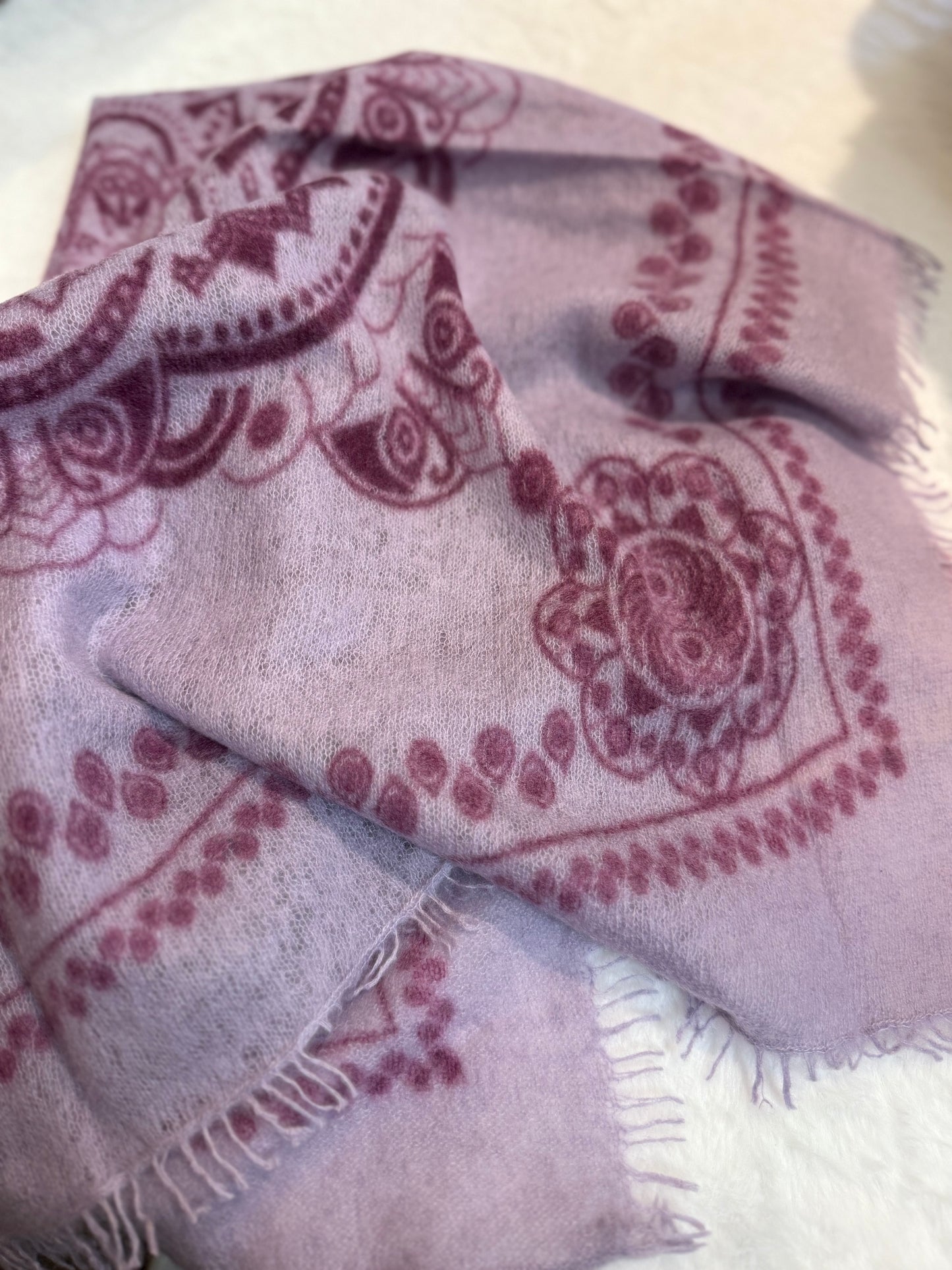 Cashmere Schal/Bandana Ornament in Violet
