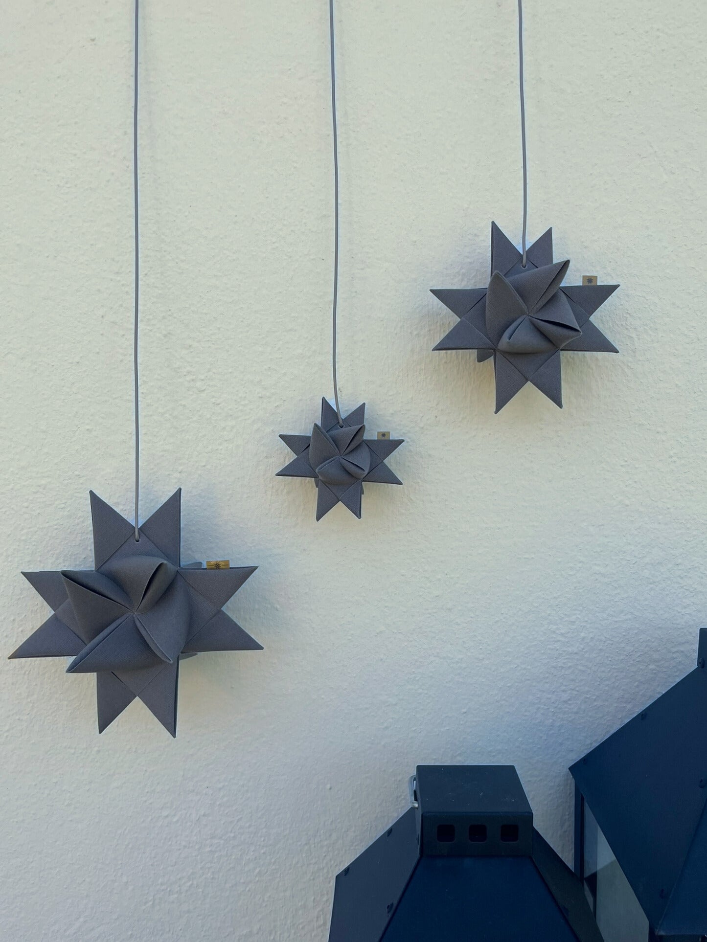 Advents Geschenk Box mit drei Sternen in Taupe (Lieferung anfang Oktober)