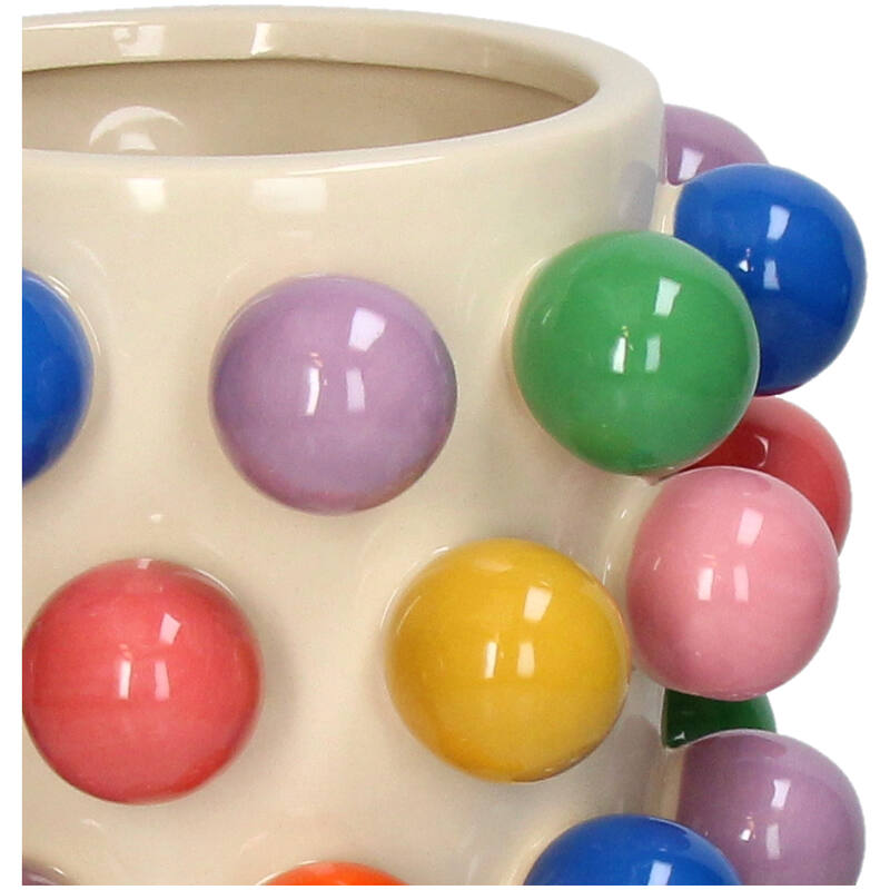 Vase Helena mit bunten Kugeln