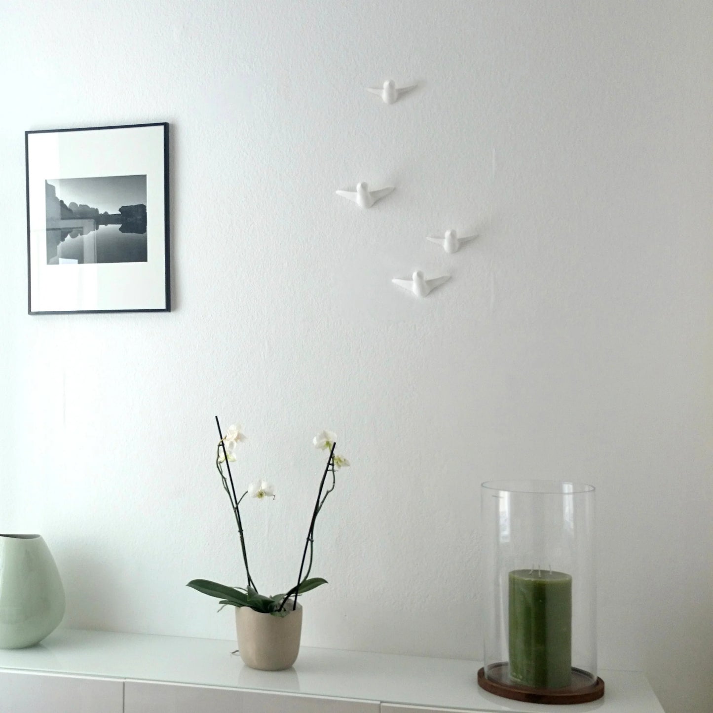 Wanddekoration kleiner Schwarm