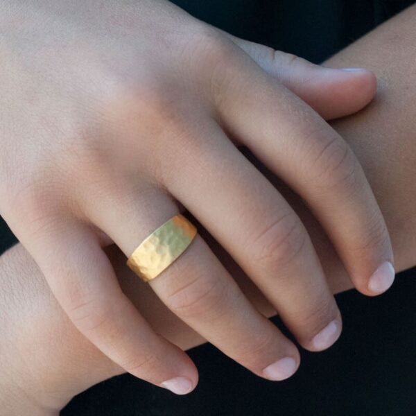 Susi Cala Ring Moon Sterling Silber vergoldet
