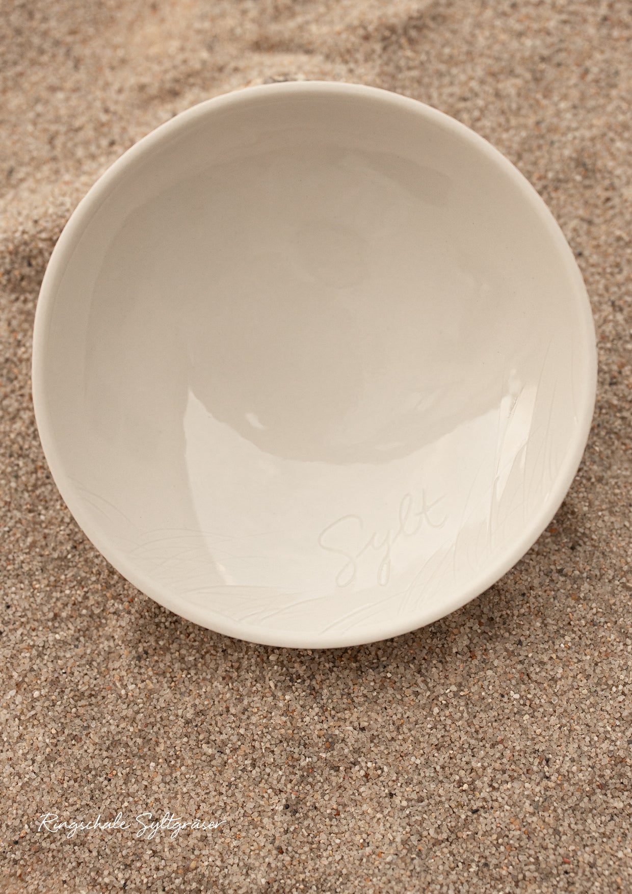 Porzellan Ringschale Sylt mit Gräsern von Judith Anders