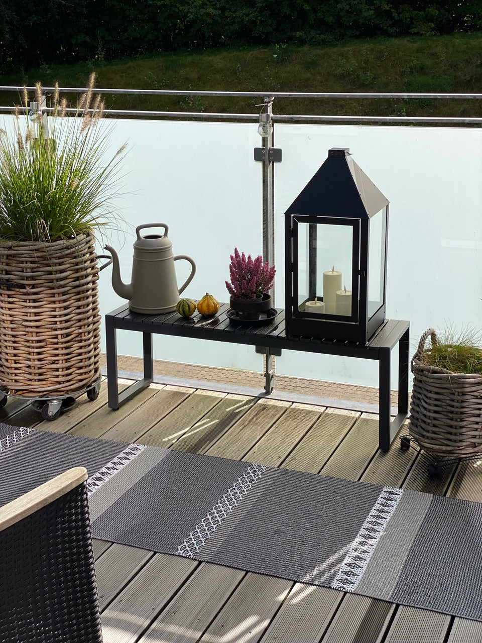 Teppich Savanne in Graphite In und Outdoor