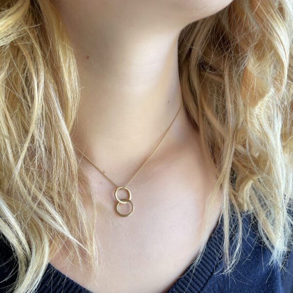 Susi Cala Kette mit Anhänger Twin ‘S’ Sterling Silber vergoldet