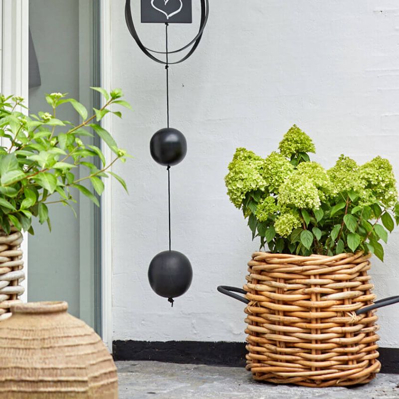 A2 Living Rattan-Korb rund Maxi Low 41×39 cm