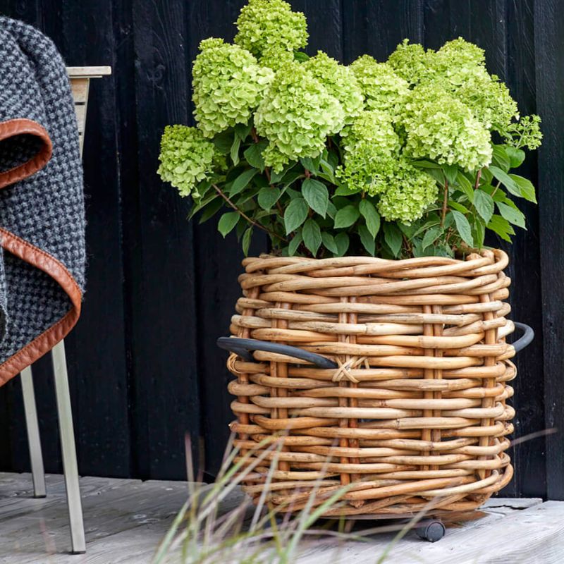 A2 Living Rattan-Korb rund Maxi Low 41×39 cm