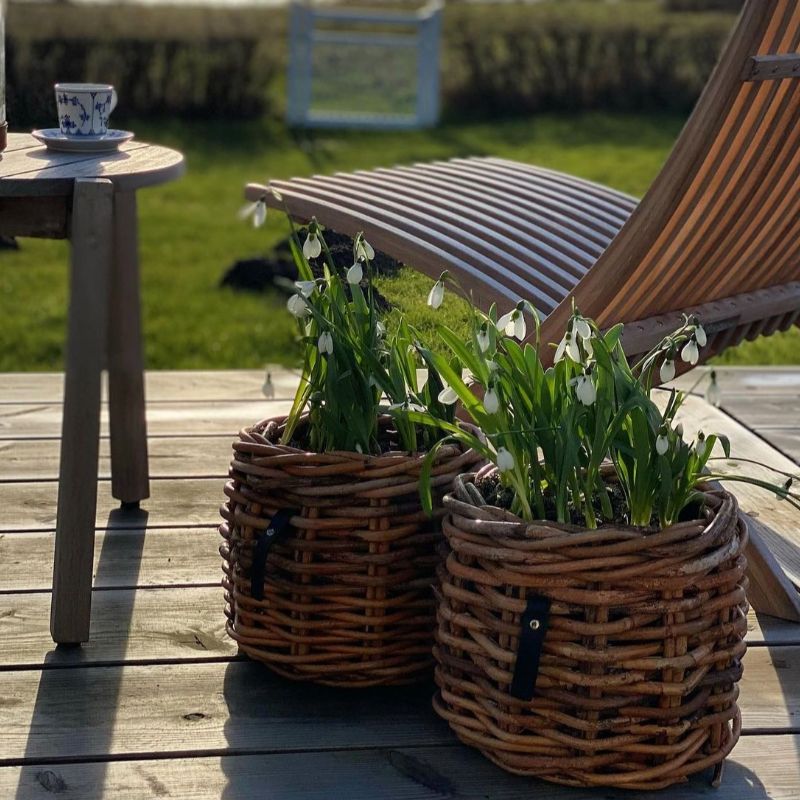 A2 Living Rattan-Korb rund Mini Low