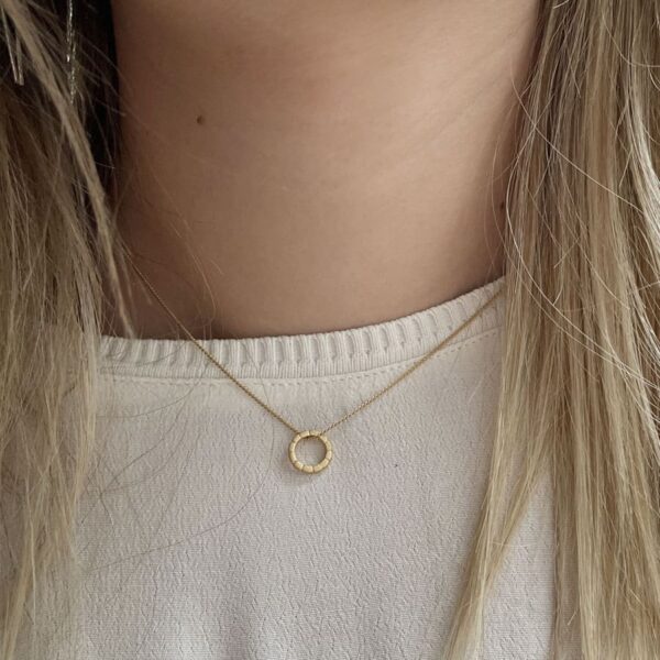 Susi Cala Camu Mini Kreis Kette Sterling Silber vergoldet