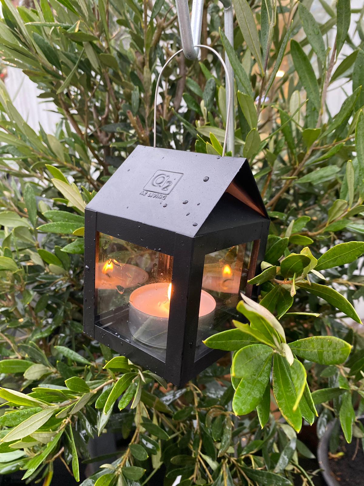 A2 Living Mini Hänge Laterne in schwarz