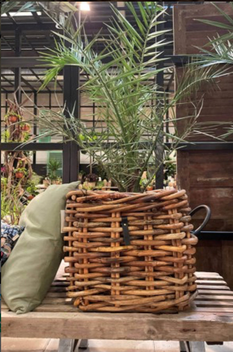 A2 Living Rattan-Korb quadratisch Maxi Low 41×39 cm
