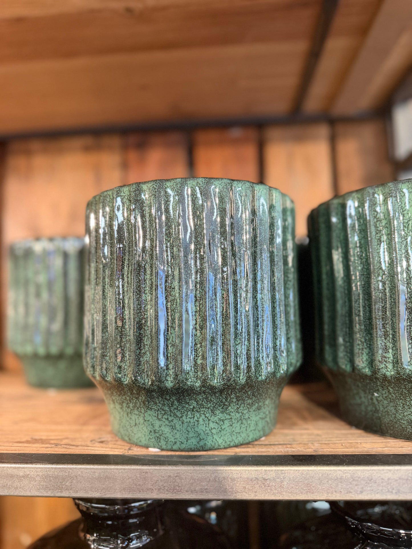 Grüner Übertopf von Wikhomform