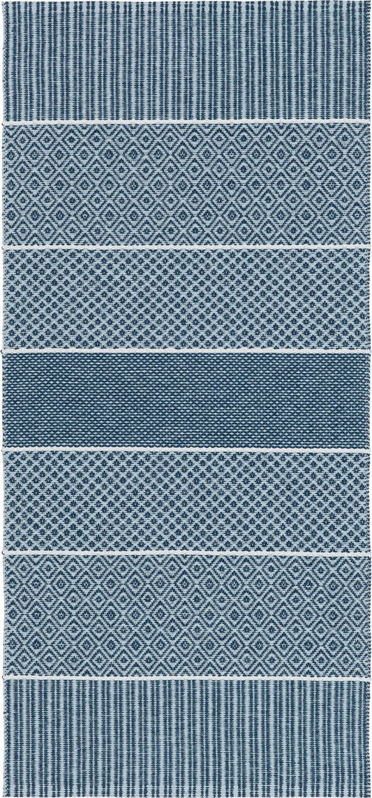 Teppich Alfie in Blau In und Outdoor