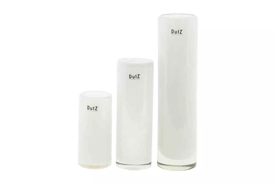 Cylinder Vasen in Weiß von DutZ
