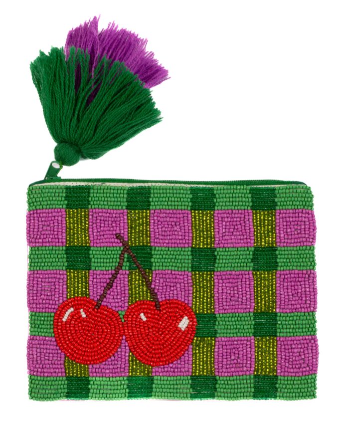 perlenbesetzter Beutel CHERRY