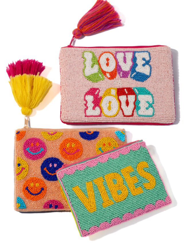 perlenbesetzter Beutel VIBES