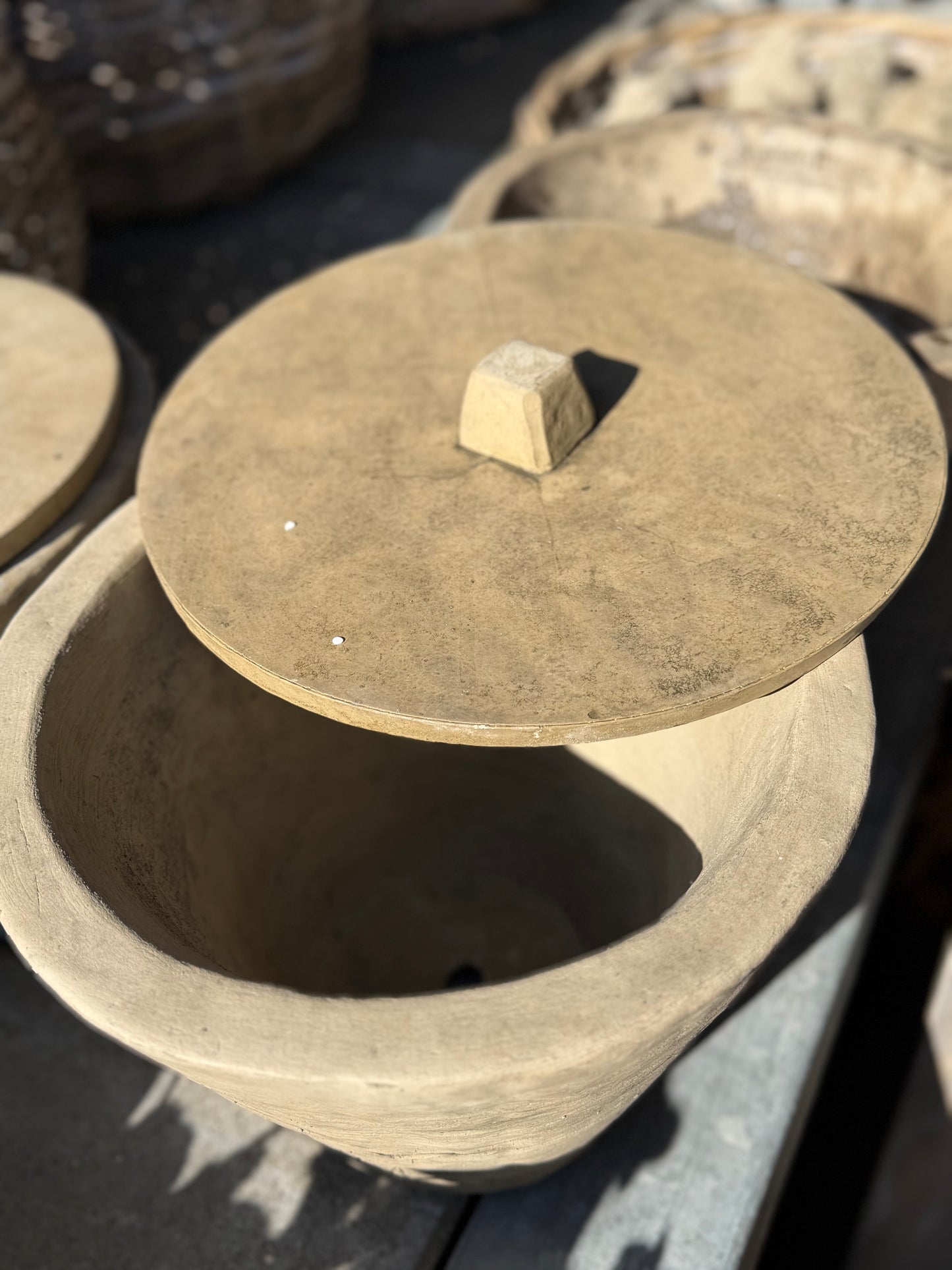 Gartenkunst Deckel für den Sylt Topf/ Outdoor Kerze