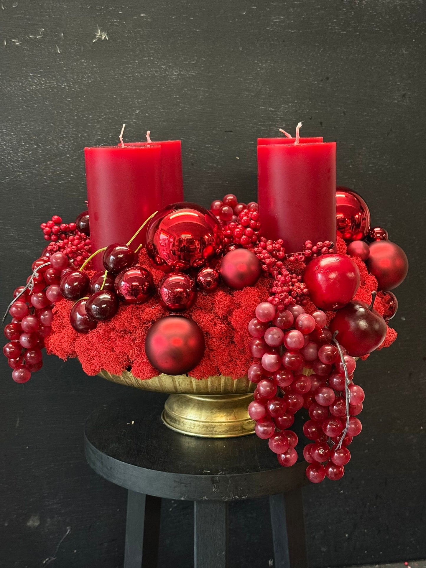 Adventskranz „all Red“