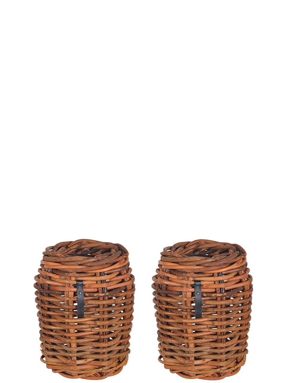 A2 Set mit 5 Rattan-Körben in 3 verschiedenen Größen inklusive Fracht aus Dänemark (1/2 Palette)