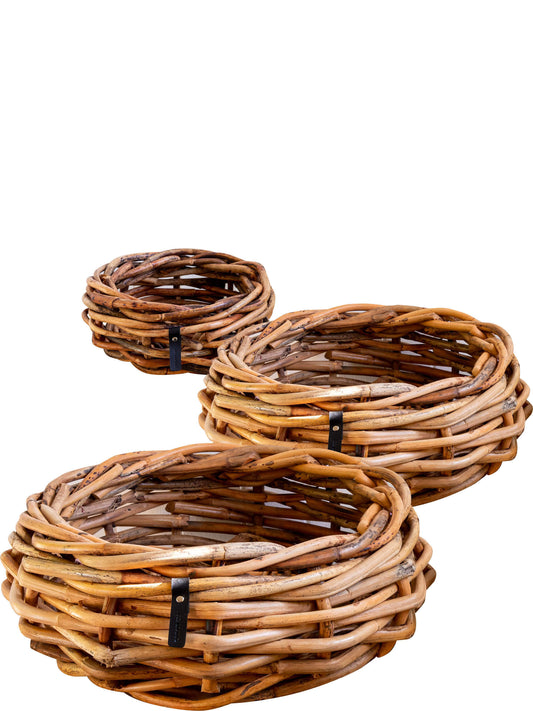 A2 Living Set mit 3 Rattanschalen in 3 verschiedenen Größen inklusive Fracht aus Dänemark