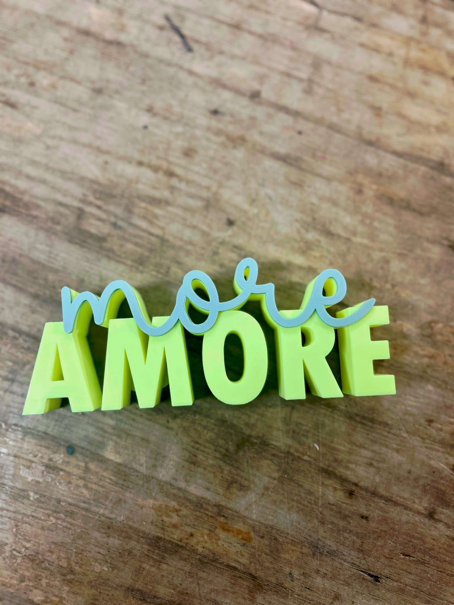 "more Amore" Aufsteller