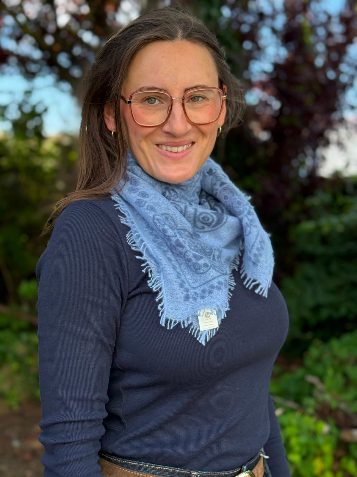 Cashmere Schal/Bandana Ornament in Arctic