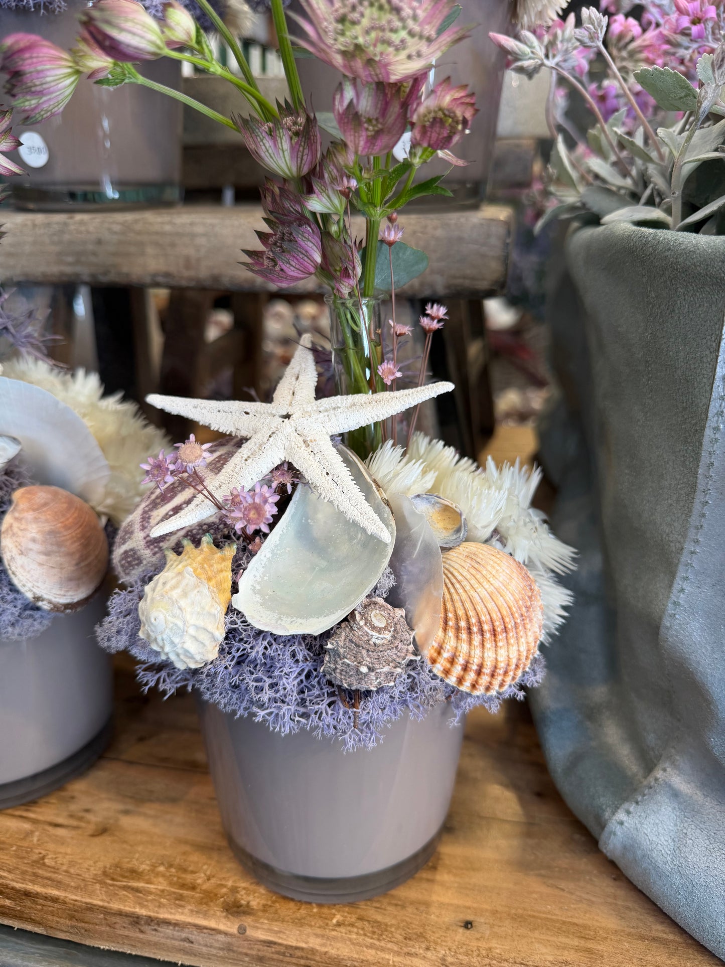 Maritimes Gesteck mit Mini Vase