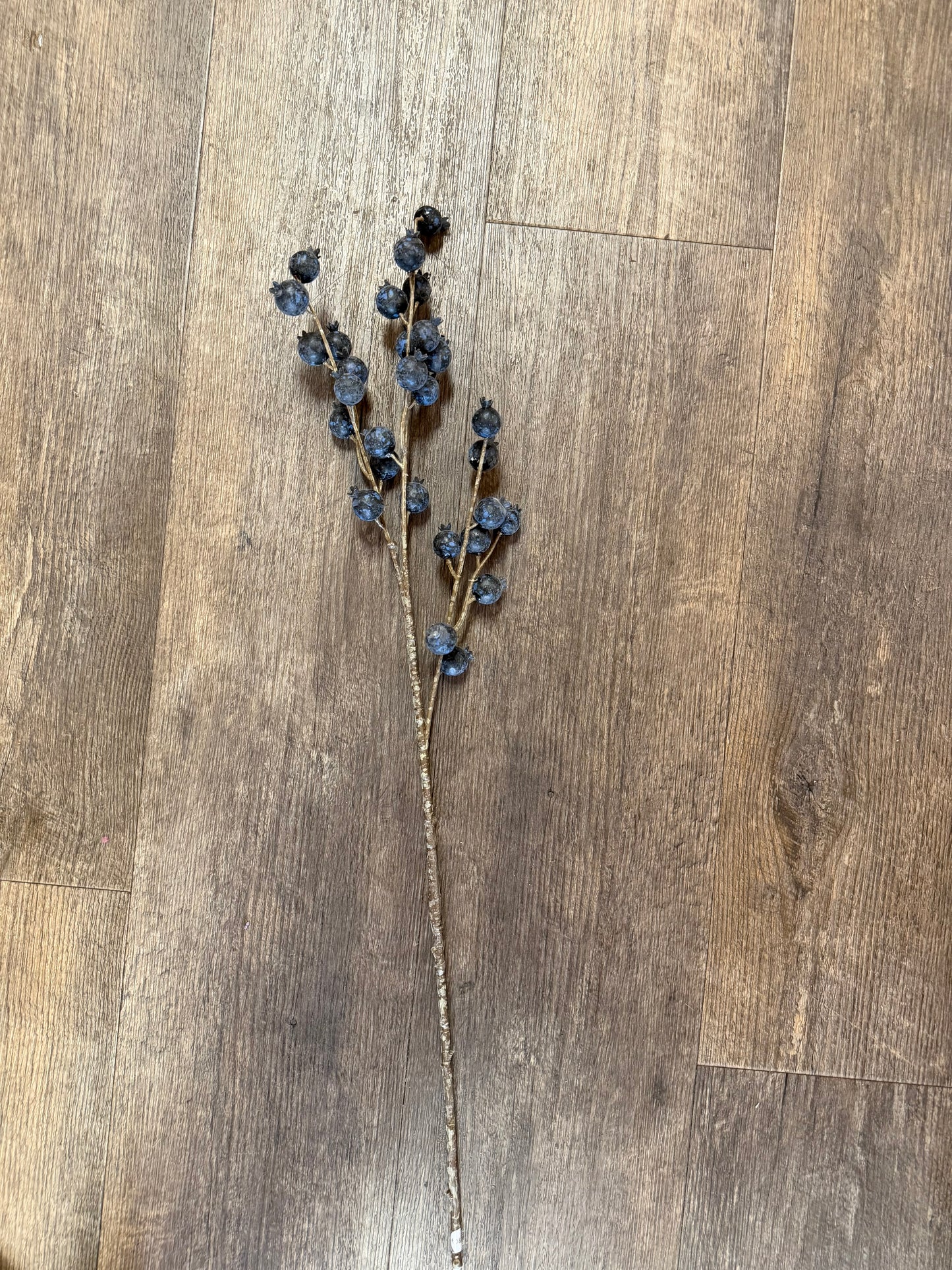 Seidenblume/ Kunstblume Heidelbeere am Ast
