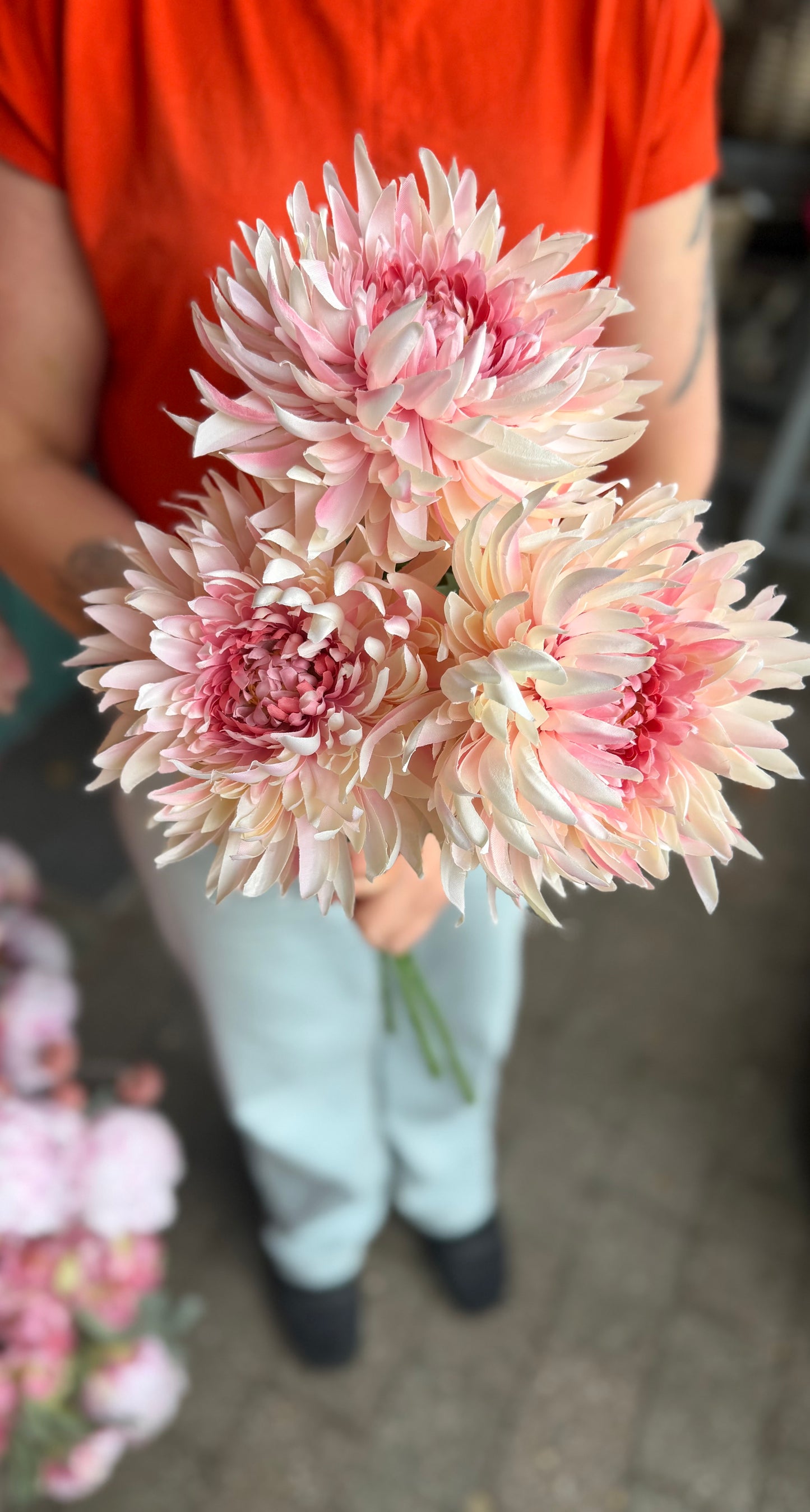 Seidenblume/Kunstblume Dahlie