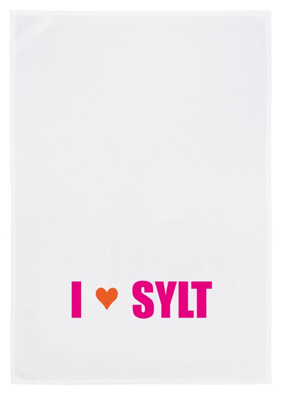 Geschirrtuch I Love Sylt