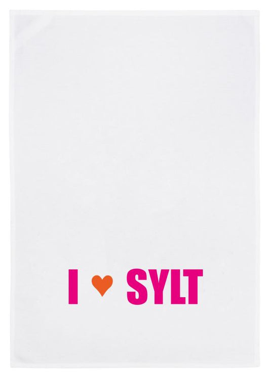 Geschirrtuch I Love Sylt