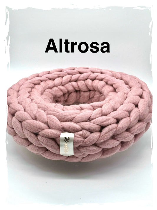 Wollkranz Altrosa